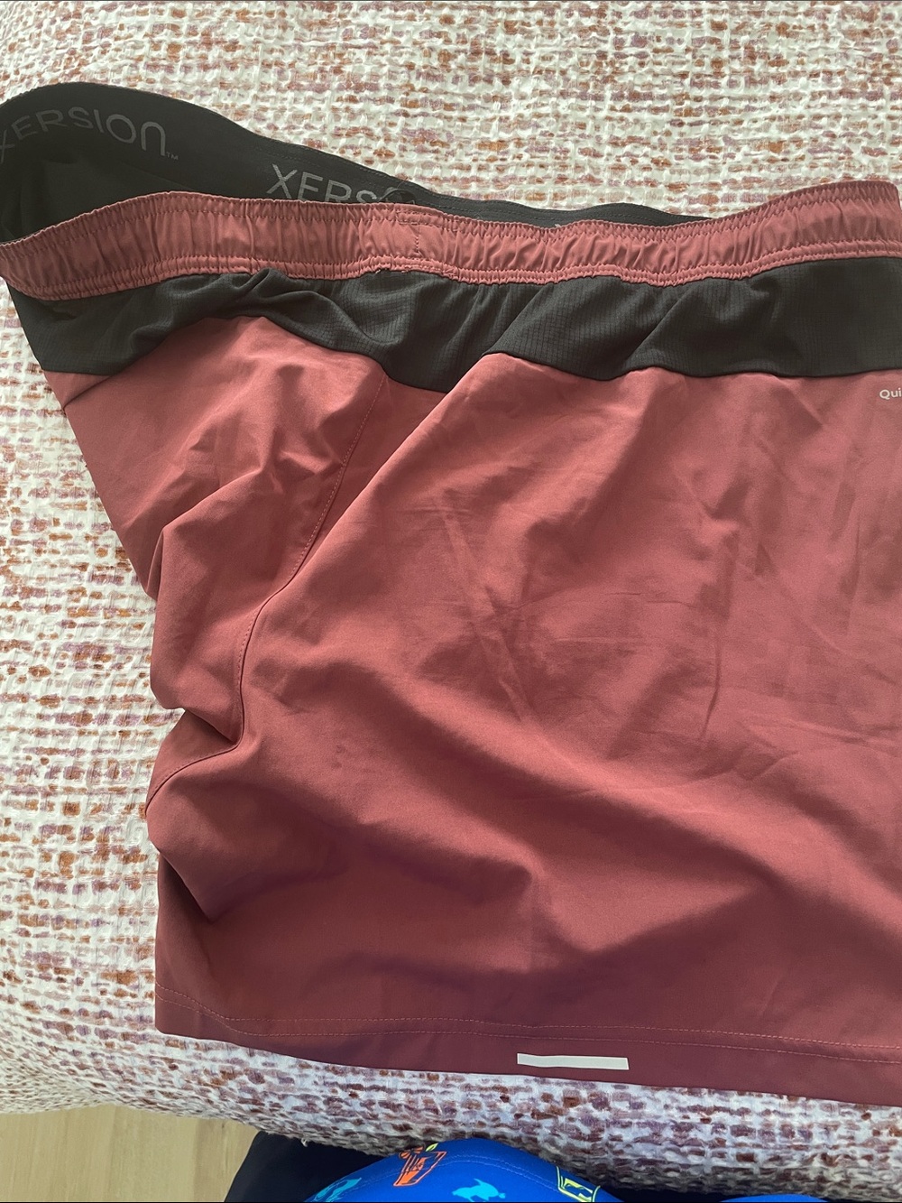 Xersion Running Skort in Rose and Charcoal